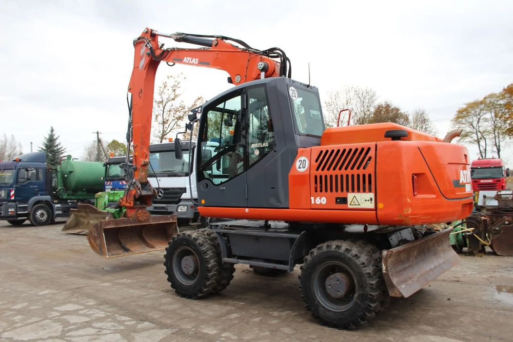 Atlas 160 W z Niemiec  Koparka kołowa ATLAS 2 łyżki