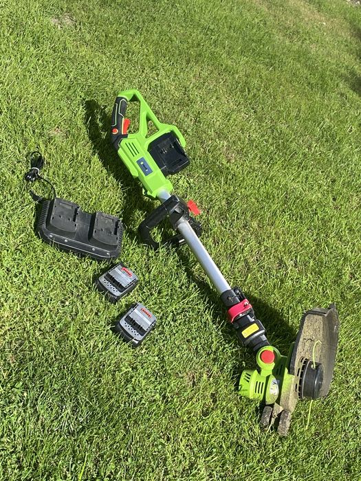 podkaszarka 4garden z ładowarką i bateriami / zepsuta !