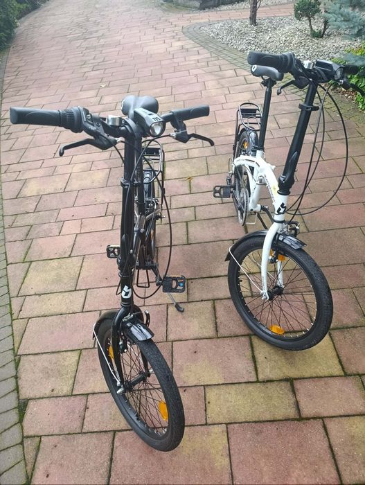 Rowery składane Bergsteiger 20" – miejskie, Czarny / Biały