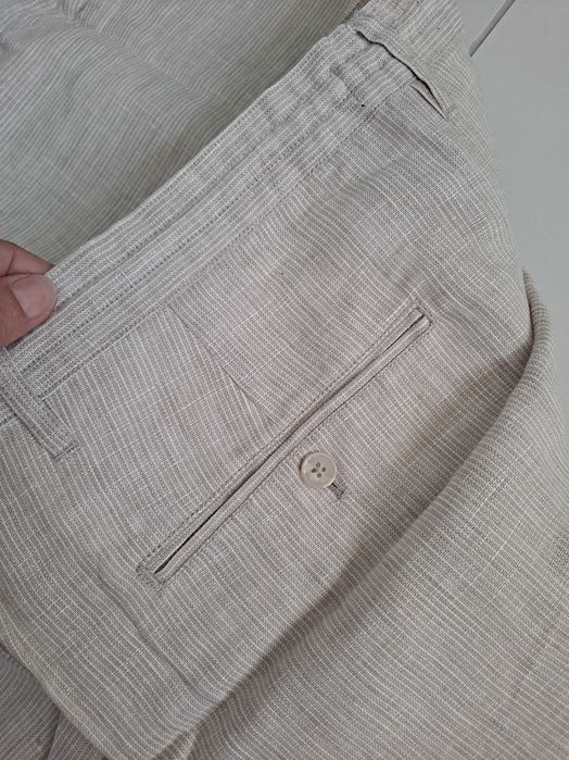 Lniane spodenki męskie 60