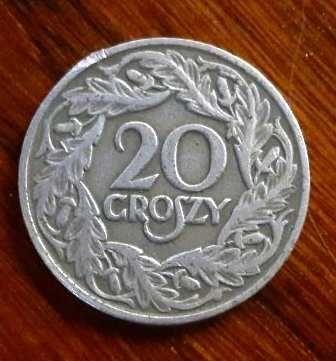 20 грошів 1923 року (Польща,нікель, пробна)