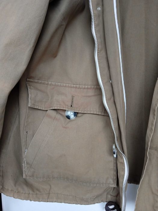 obszerna duńska kurtka żeglarska  z kapturem