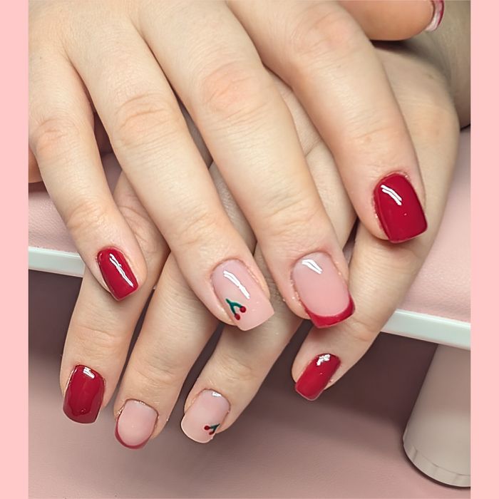 Manicure MUR BETON | hybrydowy | żelowy | zdobienia