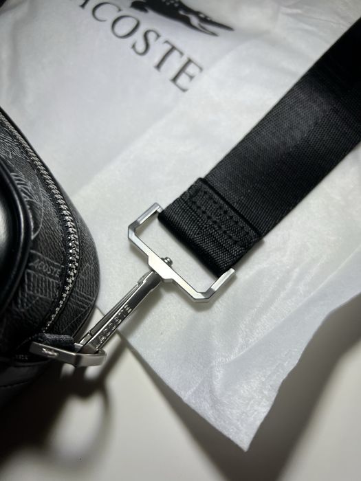Сумка Lacoste Monogram бананка лакоста монограм чоловіча сумка на плеч