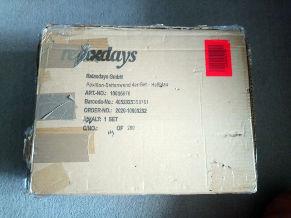 Ściany pawilonu 2x3m relaxdays