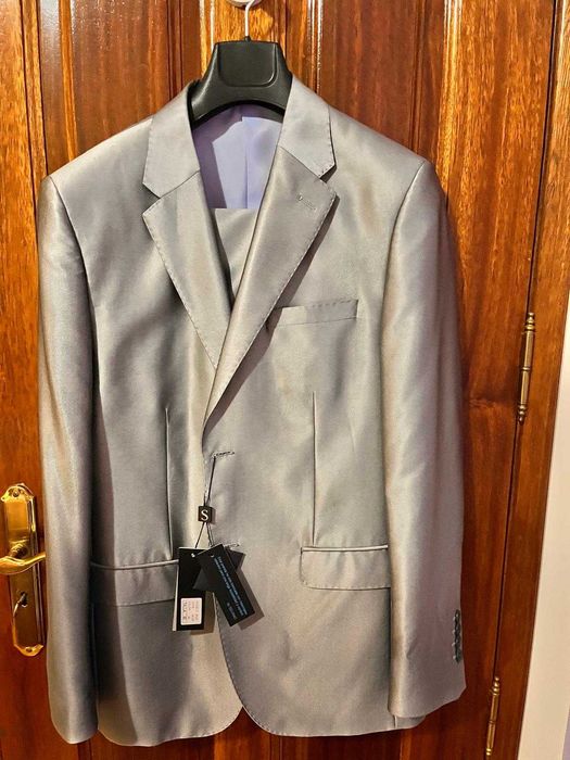 Fato Clássico -Cinza metalizado