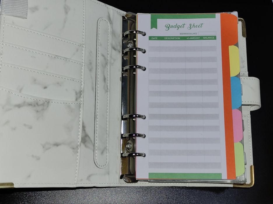 Agenda A5 - organizador de dinheiro