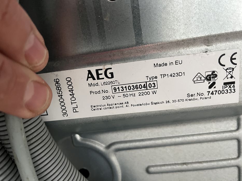 Пральна машина AEG Protec На 6 кг. Шир 40 см.