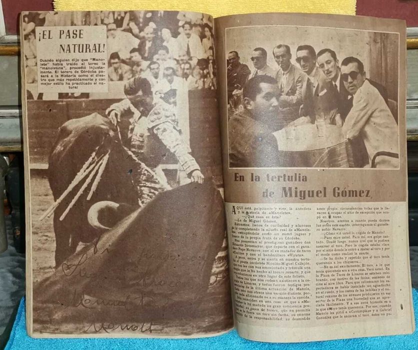 LIVRO - ¡Manolete! El dolor de su vida y la tragedia de su muerte 1948