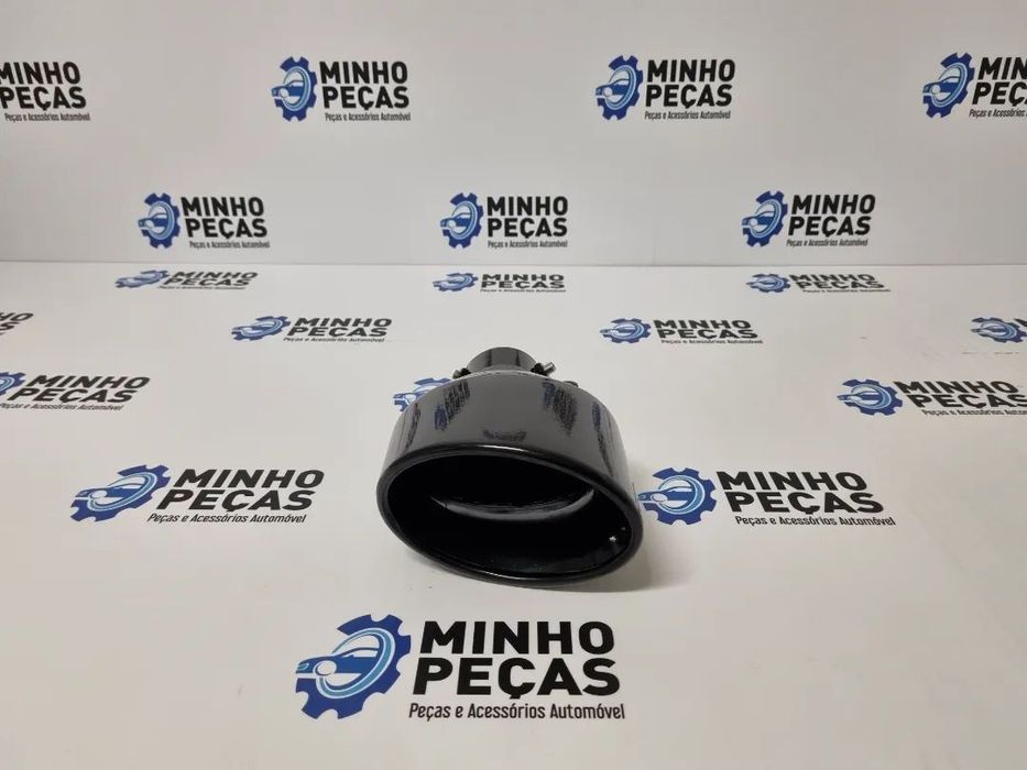 Ponteira de Escape Oval Tipo Cupra Preto Brilho