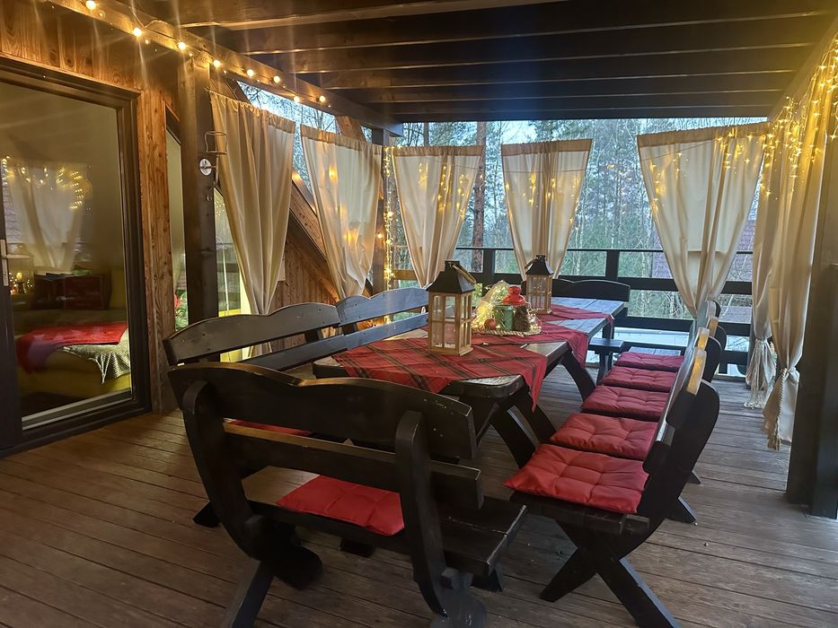 Apartameny w lesie na Kaszubach do 12 osób- balia, jacuzzi