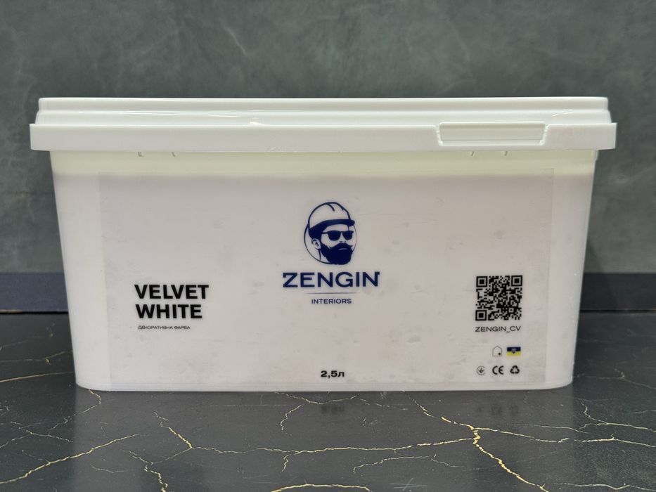 Декоративна фарба Zengin Velvet White 5л