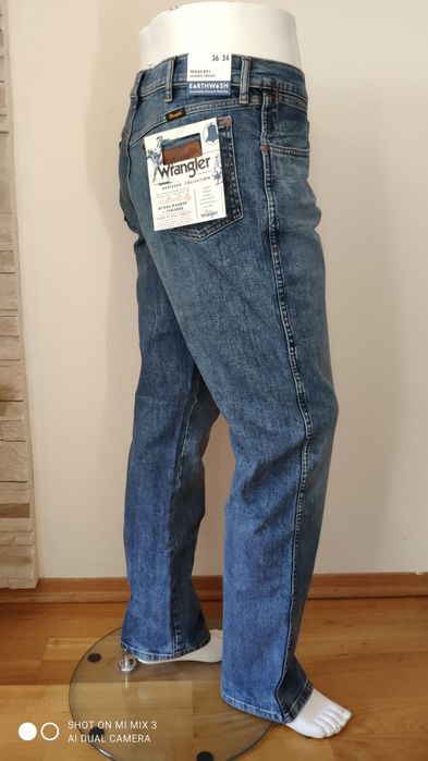 Wrangler Texas Straight Authentic Indigo jeansy rozm 36/34 jak 35/34
