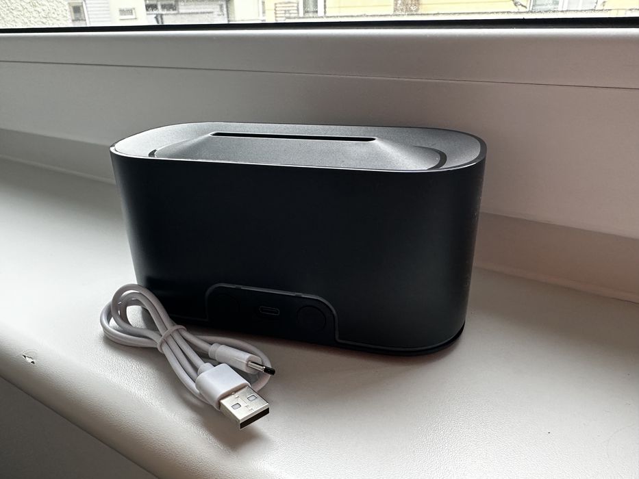 Dyfuzor zapachowy nawilżacz powietrza i symulacja płomieni czarny