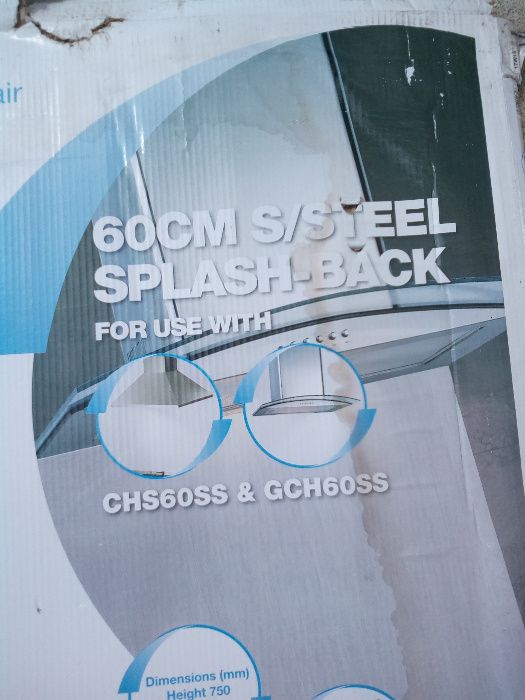 Płyta ochronna nad kuchenkę INOX 75x60cm