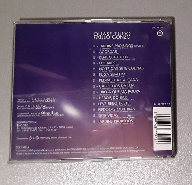 CD Quase Tudo de Paulo Gonzo