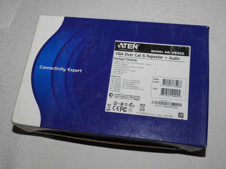 ATEN VB552 Wzmacniacz VGA przez kabel Cat5e + RS-232 z obsługą audio VB552