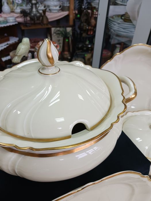 Rosenthal 12 osob Victoria ecru serwis obiadowy