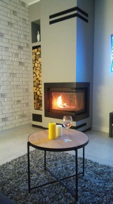 Kominek obudowa. Nagrzewnica