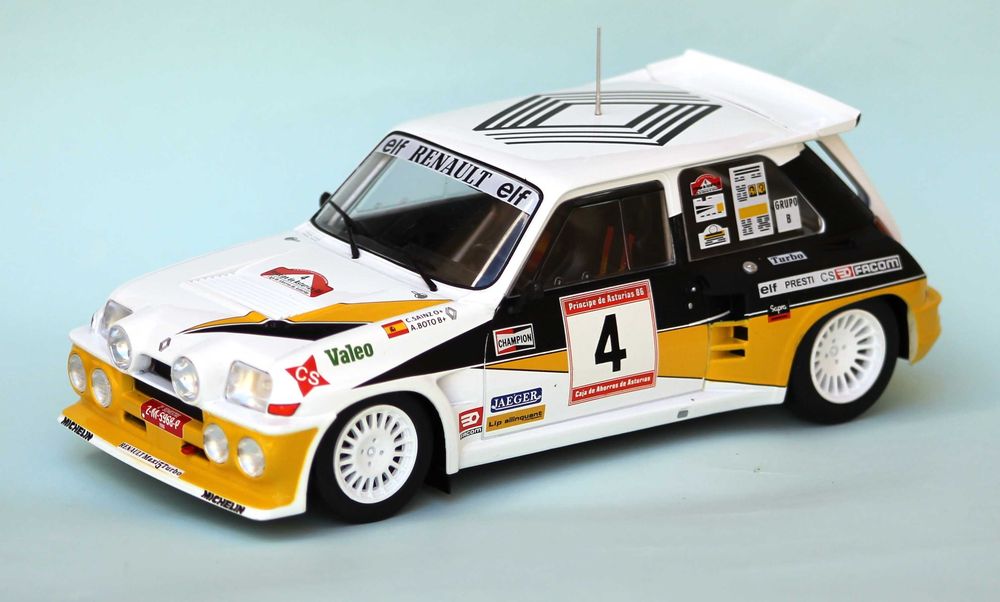 Renault 5 Maxi Turbo Rali Principe das Asturias 1986 1/18 Ixo Altaya