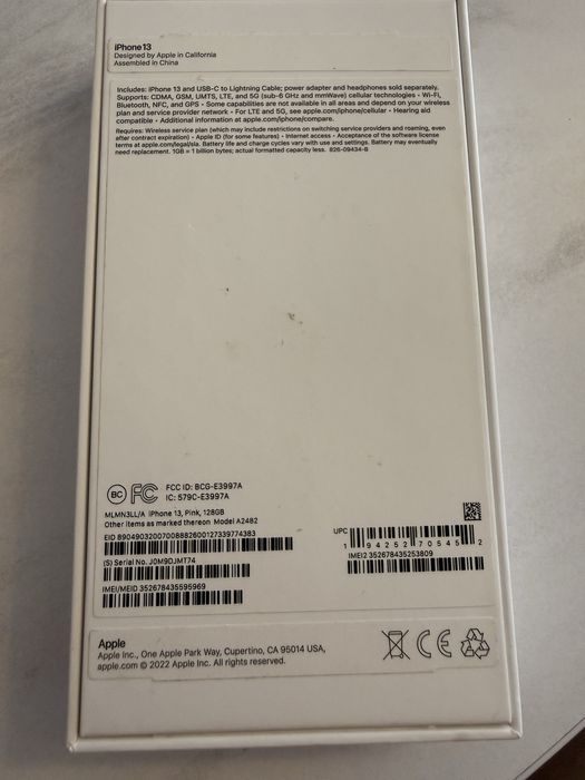iPhone 13 różowy 128 GB, 81% baterii