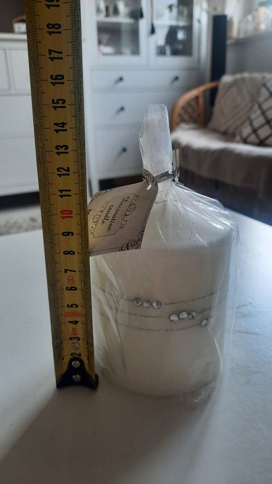 Świece glamur walec