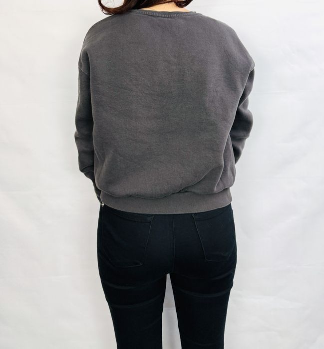 Szara bluza z kontrastowym napisem Wild Heart XS 34