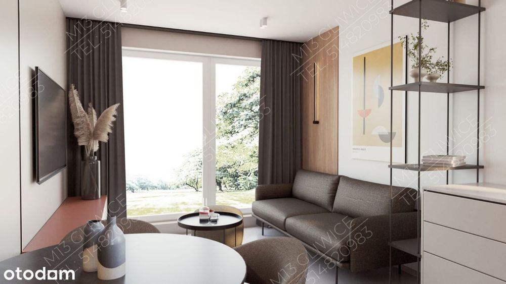 2-pokojowy apartement z tarasem w centrum Gliwic - Moniuszki 13 - Widok 2