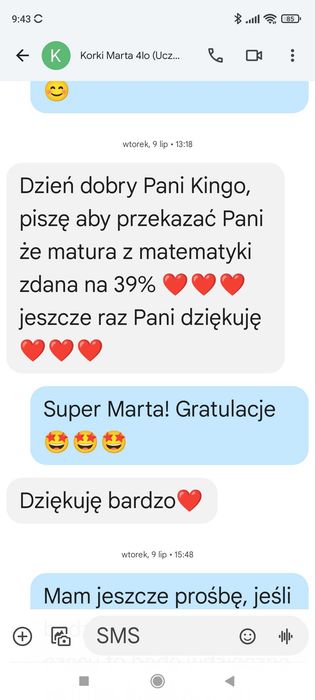 Korepetycje Matematyka / Nauczyciel Matematyki / Zdalnie