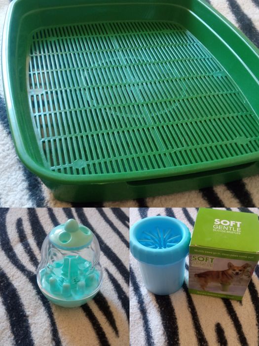 Лоток для маленьких котів, іграшка для годування собак, лапомийка.