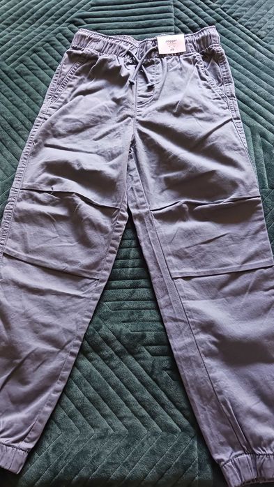 Spodnie chłopięcy jogger H&M rozm. 128 niebieskie