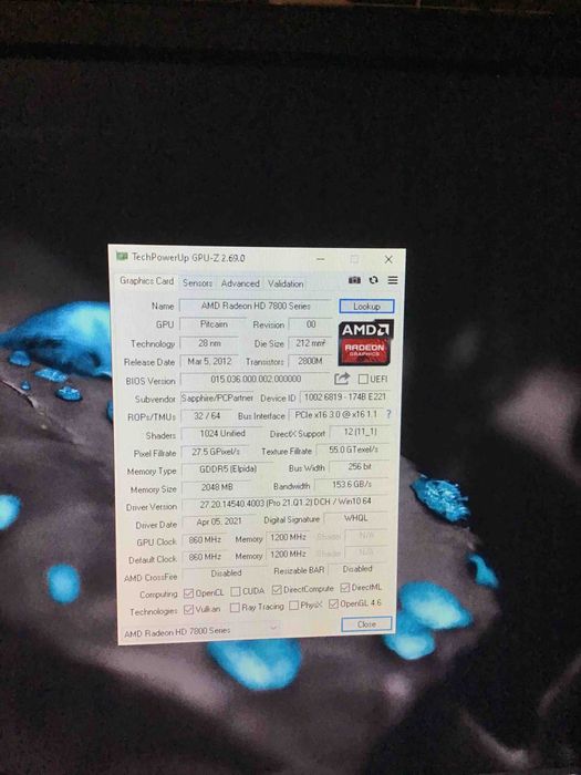 Amd sapphire hd 7850