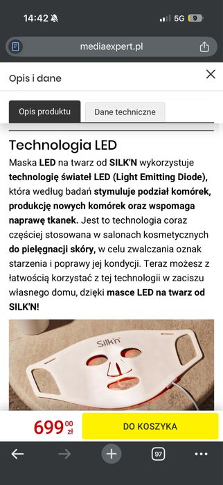 Maska led silk’n