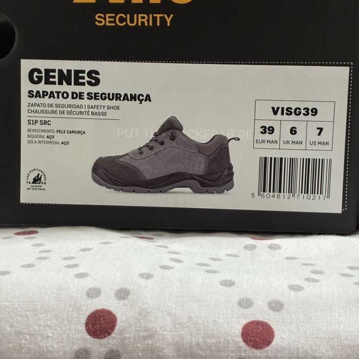 Sapatos de segurança Vito Preto/Cinza