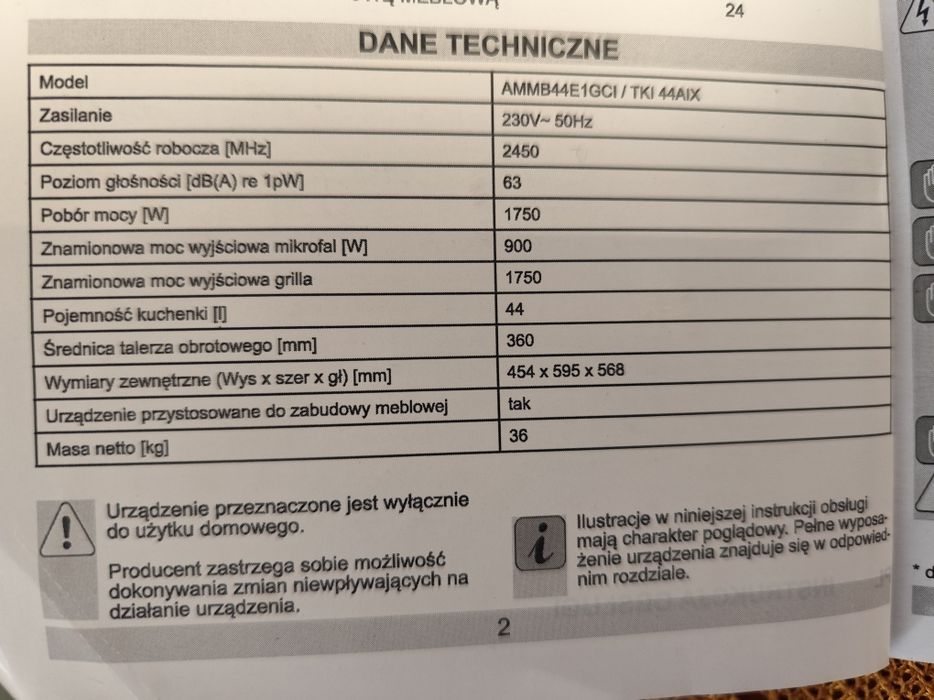 Piekarnik z mikrofalówką Amica