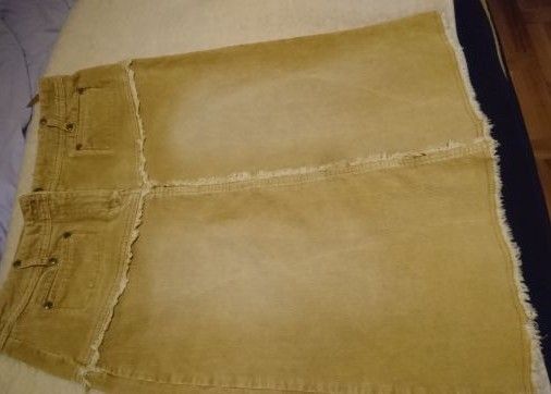 Spódnica sztruksowa, ruda r. M/L