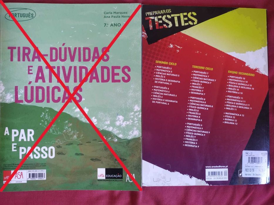 Livros escolares - 7.º ano