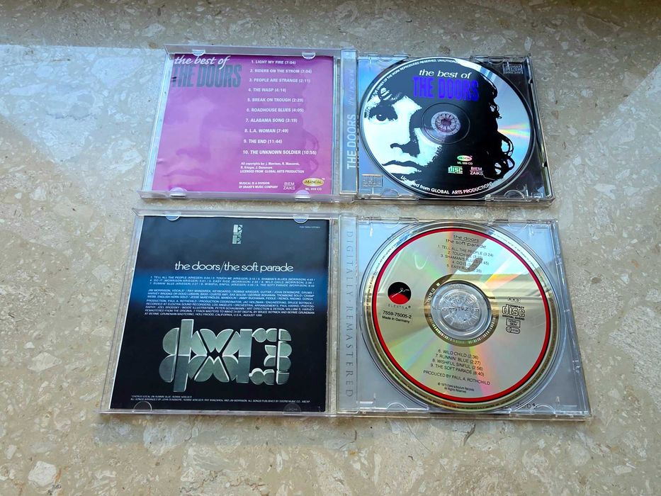 2 płyty CD The Doors : The Best Of, The soft parade, cena za komplet