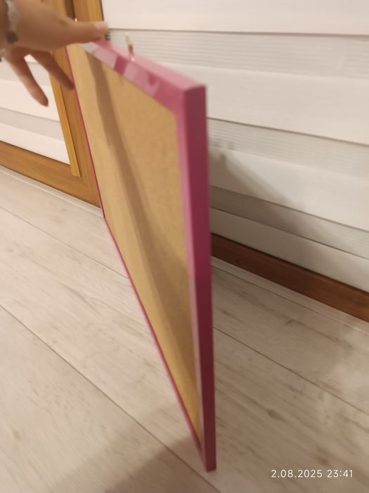 Tablica korkowa różowa 60x40