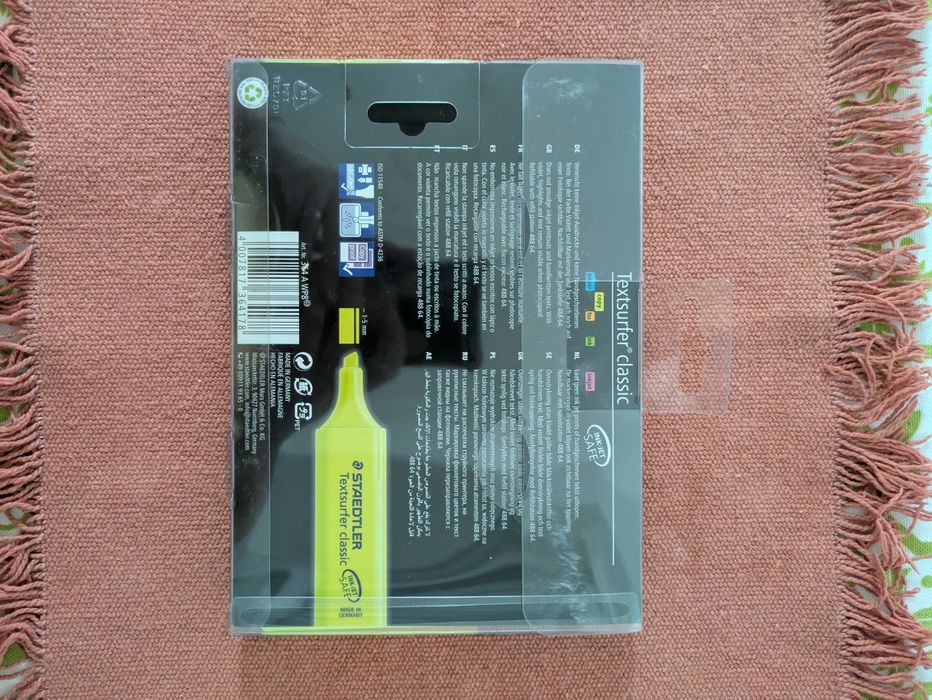 Canetas Sublinhar Fluorescentes Staedtler e Sharpie Novas