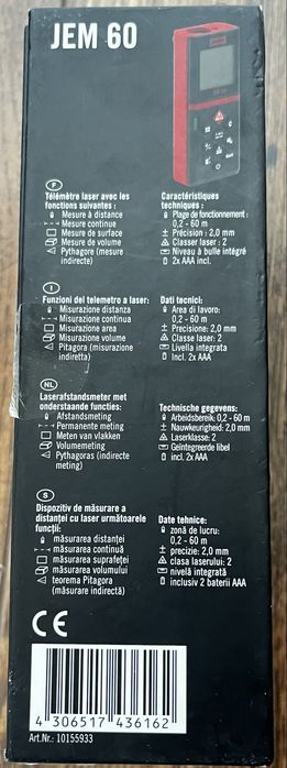 Dalmierz laserowy 60 metrow