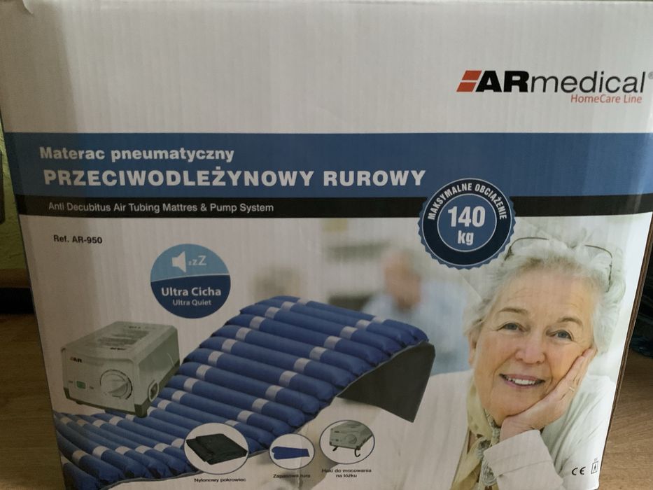 Materac Pneumatyczny przeciwodleżynowy rurowy