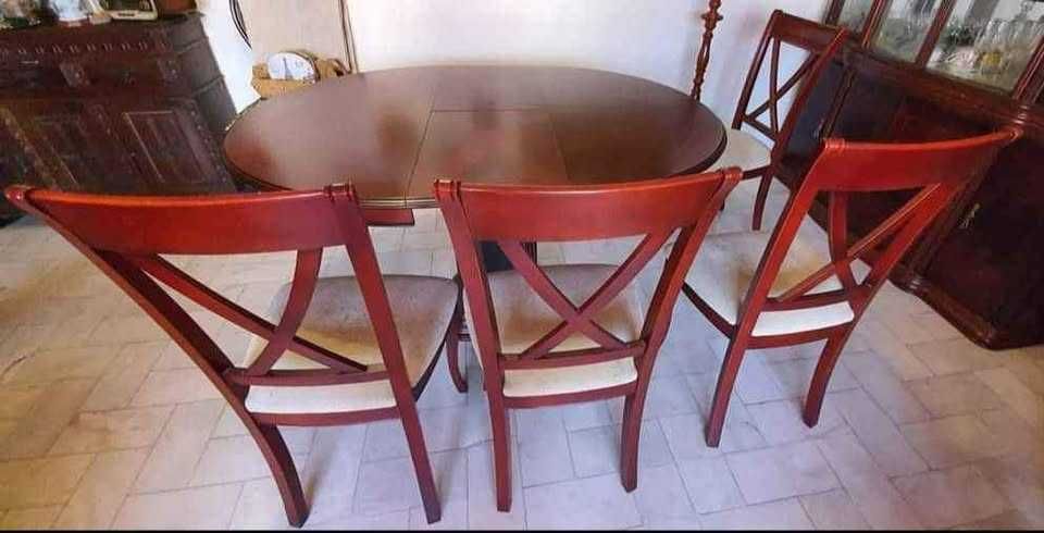 Conjunto sala de jantar mesa e 4 cadeiras