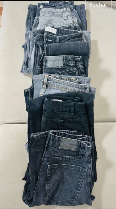 7 pares de calças de ganga Bershka