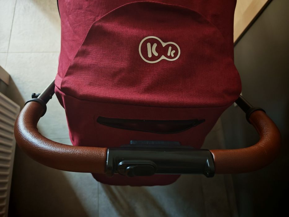 Wózek spacerowy kinderkraft grande lx burgundowy