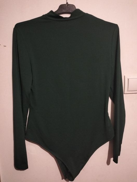 Body golf na długi rękaw butelkowa zieleń shein