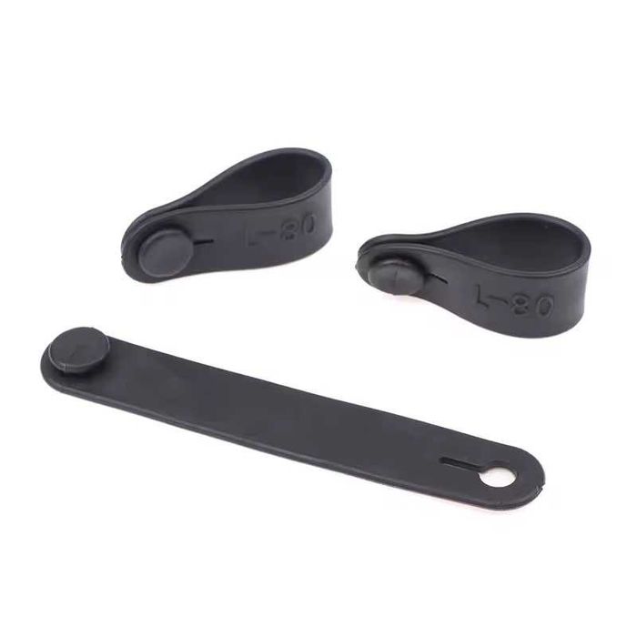 Abraçadeiras elásticas de borracha para moto - 10 Unidades (5 ou 8 cm)