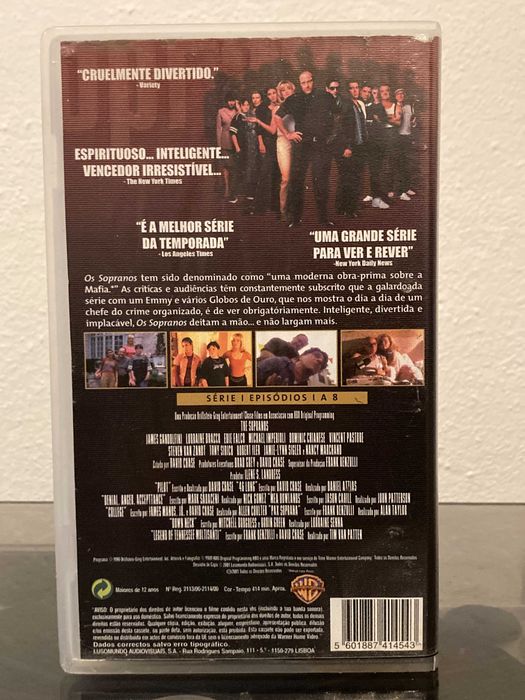 The Sopranos (Os Sopranos) - Série 1 (Ep 1-8) [1999] • VHS