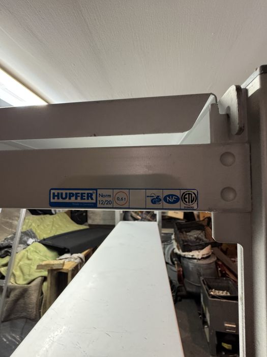 Regał do chłodni ze stali nierdzewnej Hupfer 90 cm 180 cm