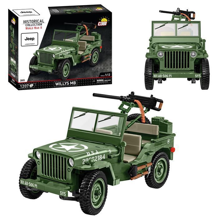 Klocki Cobi 2805 Pojazd Jeep Willys Mb Hc Ww2 1207 El.